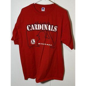 VTG 1996 St Louis Cardinals Men’s Size XL Shirt MLB Baseball Russell Athletic